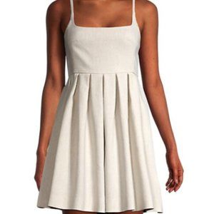 Rebecca Taylor Pleated Linen-Blend Romper NWT
